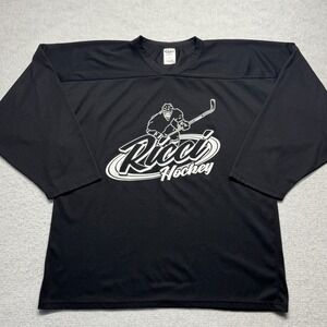 Ricci Hockey Jersey Blank Black Men's Size Large